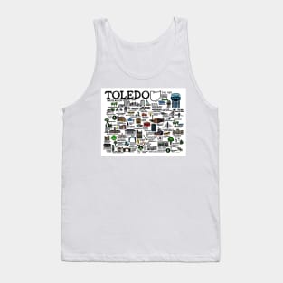 Toledo Ohio Map Tank Top